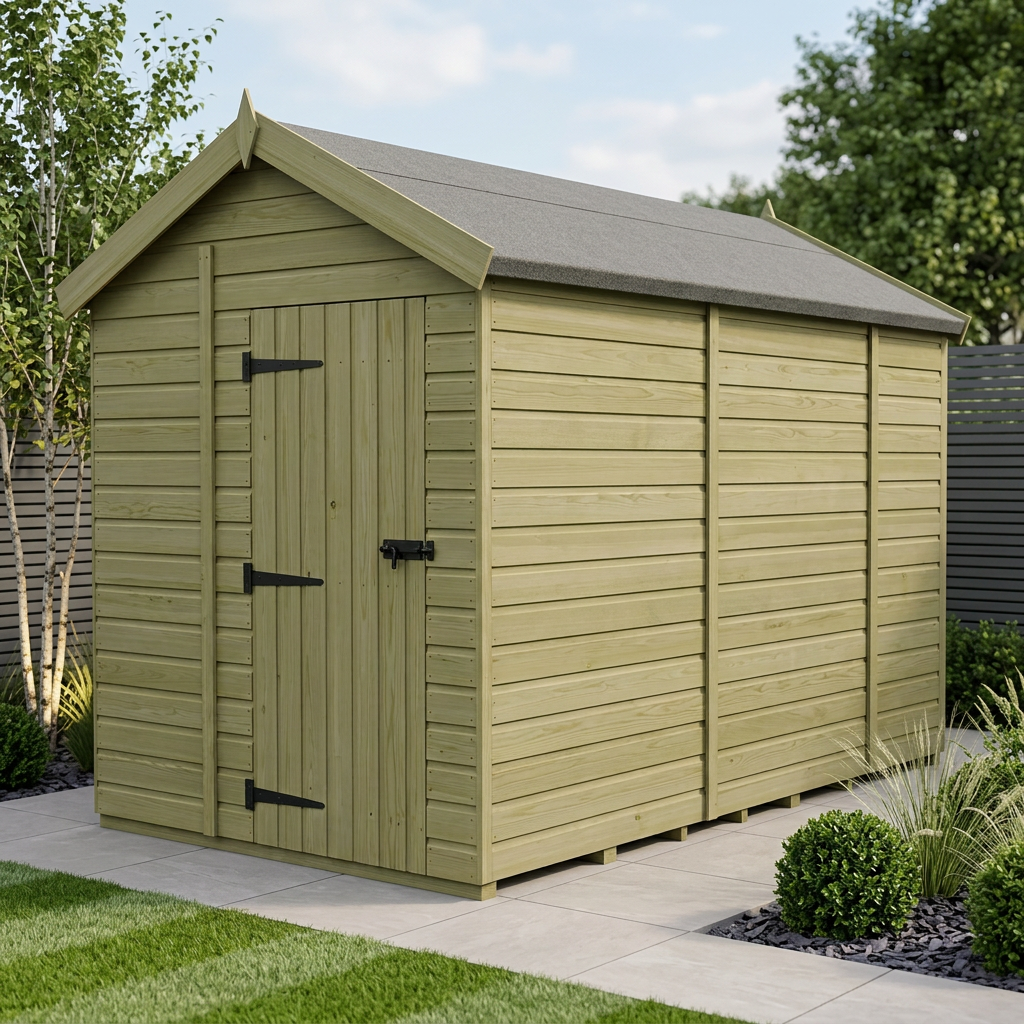 6 x 9 Apex Shed (Double Door, No Windows) - Apex Shed