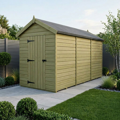 6 x 14 Apex Shed (Double Door, No Windows) - Apex Shed