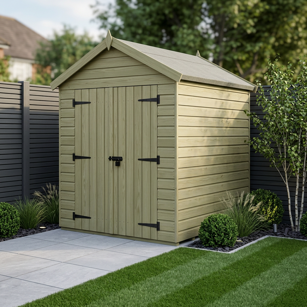 6 x 5 Apex Shed (Double Door, No Windows) - Apex Shed