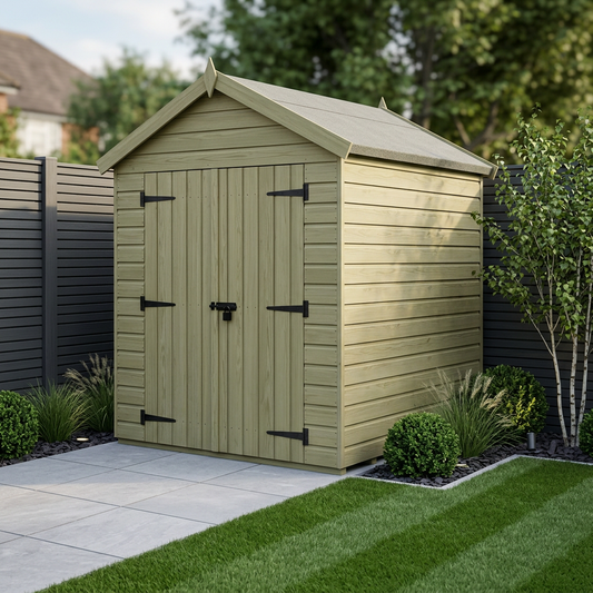 6 x 5 Apex Shed (Double Door, No Windows) - Apex Shed