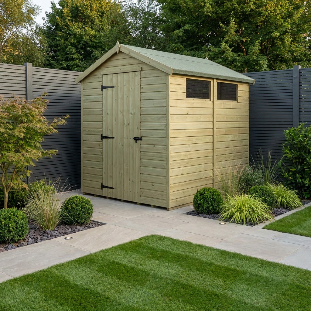 8 x 9 Security Pent Shed - view 2