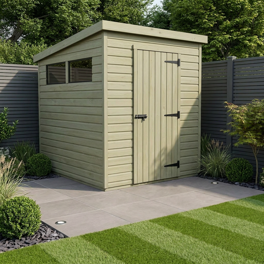 9 x 9 Security Pent Shed - Security Pent Shed