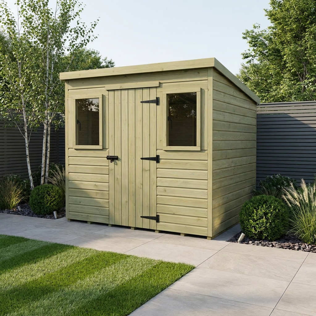 9 x 10 Security Pent Shed - view 2