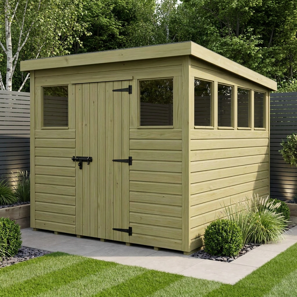 11 x 9 Security Pent Shed - view 3