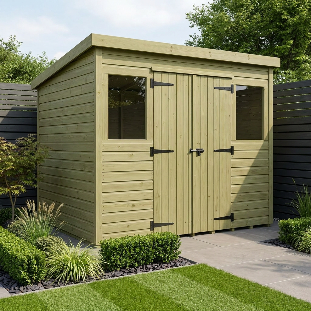 7 x 10 Security Pent Shed - Security Pent Shed