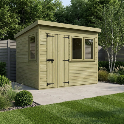 12 x 10 Pent Summer House - view 4