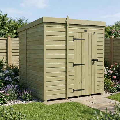 5 x 6 Pent Shed (Single Door, No Windows) - view 4
