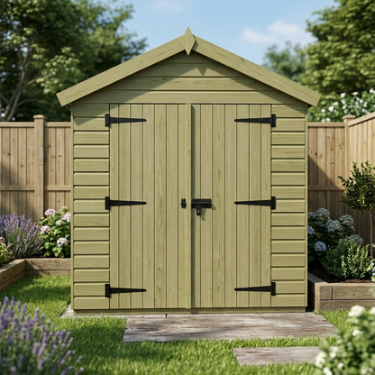 6 x 10 Apex Shed (Double Door, No Windows) - view 5