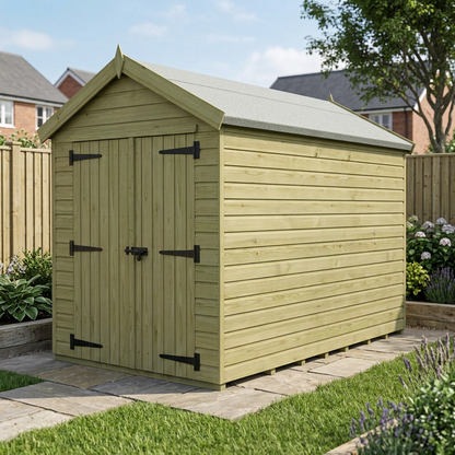 7 x 10 Apex Shed (Double Door, No Windows) - view 4
