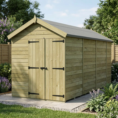 7 x 14 Apex Shed (Double Door, No Windows) - view 5