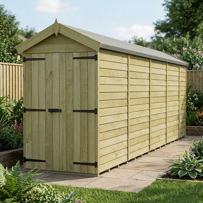 4 x 18 Apex Shed (Double Door, No Windows) - view 5