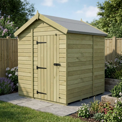 7 x 5 Apex Shed (Single Door, No Windows) - view 6