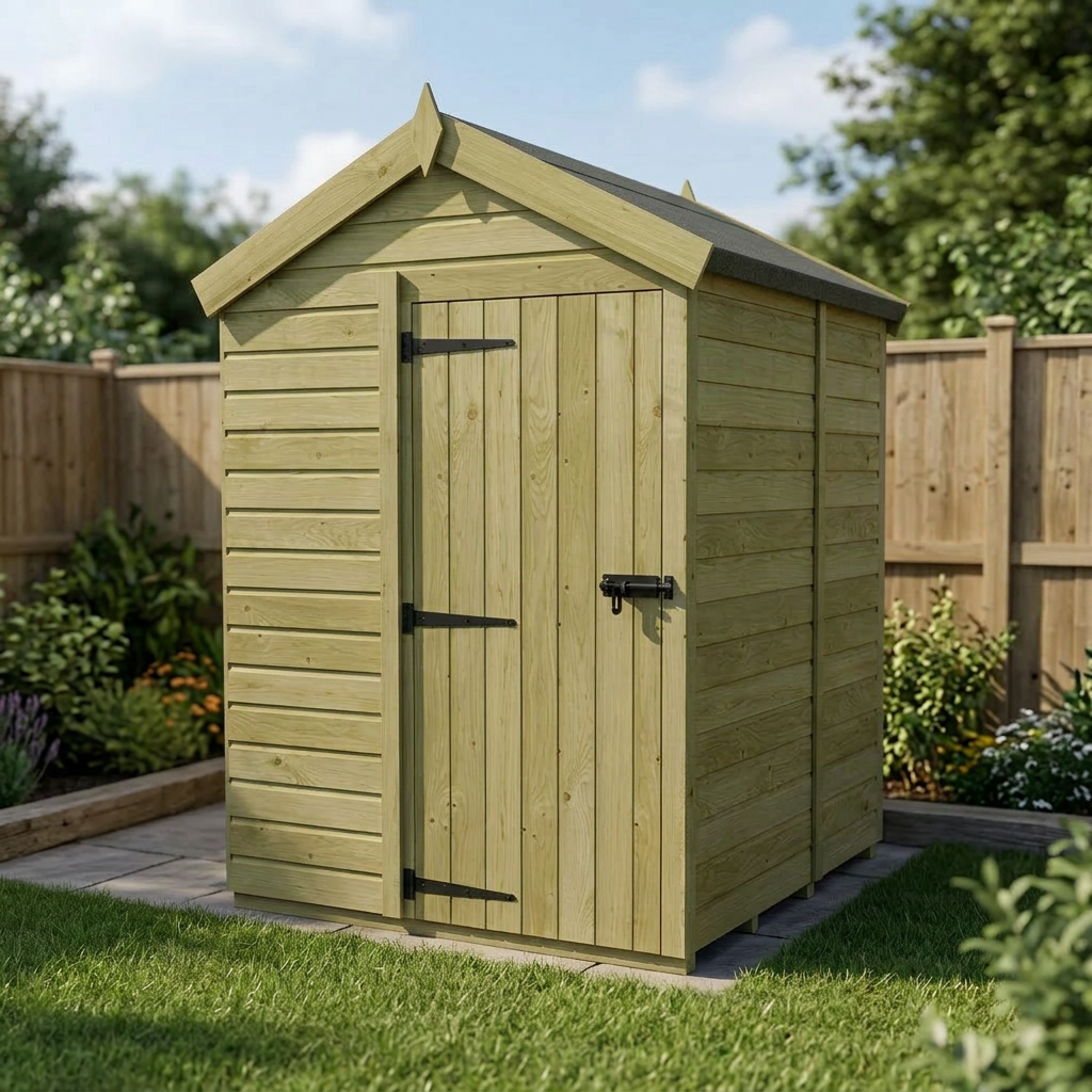 5 x 5 Apex Shed (Single Door, No Windows) - view 6