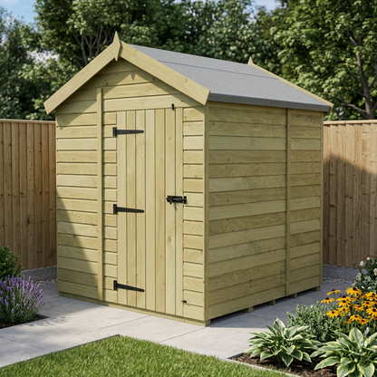 7 x 7 Apex Shed (Single Door, No Windows) - view 4
