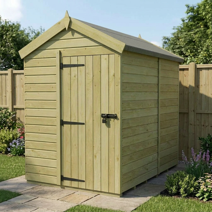 5 x 7 Apex Shed (Single Door, No Windows) - view 5
