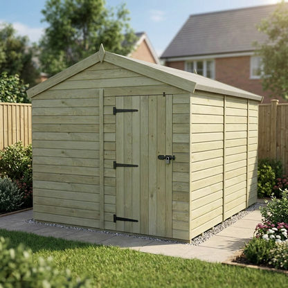 8 x 9 Apex Shed (Single Door, No Windows) - view 5