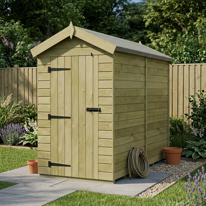 4 x 8 Apex Shed (Single Door, No Windows) - view 5