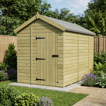 6 x 10 Apex Shed (Single Door, No Windows) - view 6