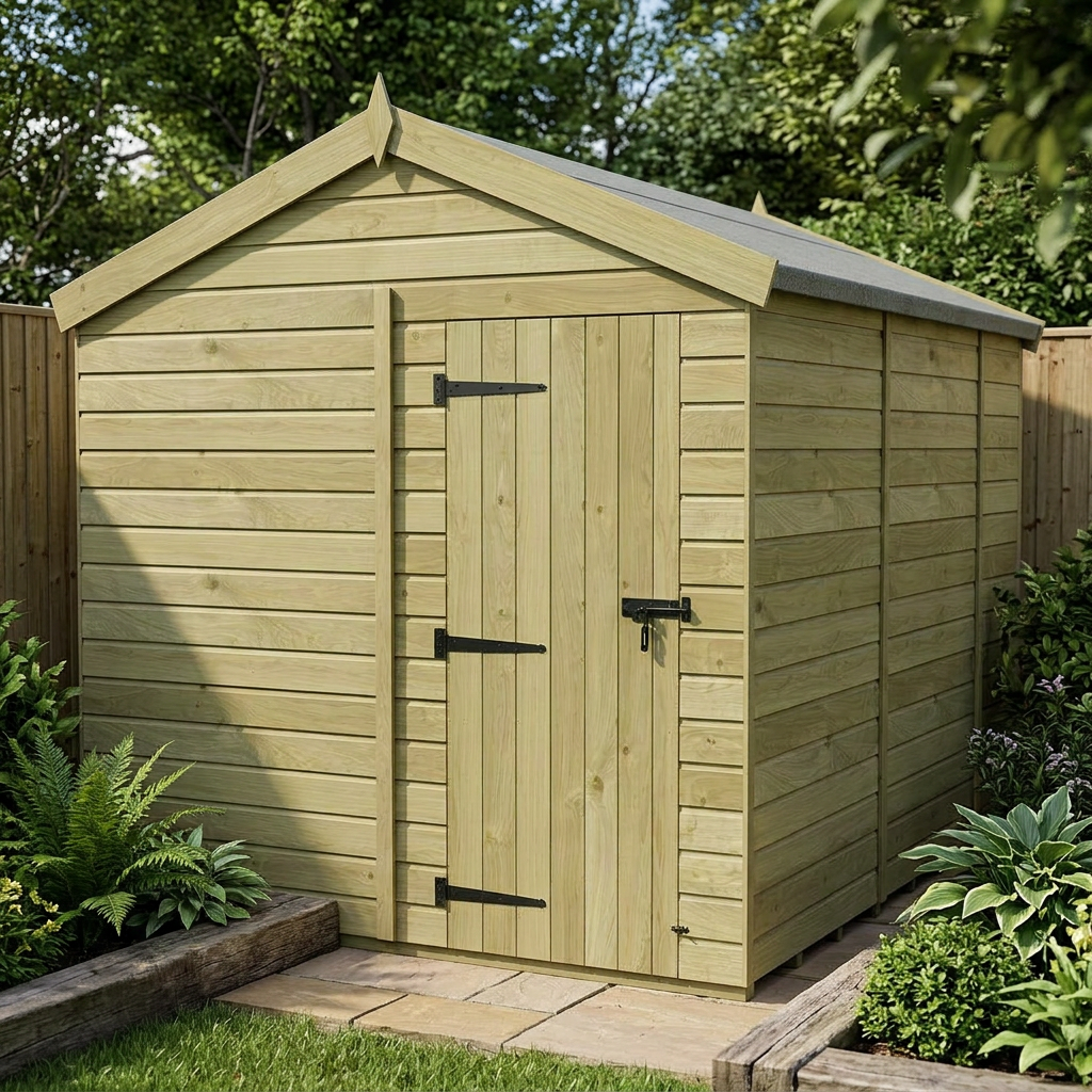 8 x 10 Apex Shed (Single Door, No Windows) - view 5