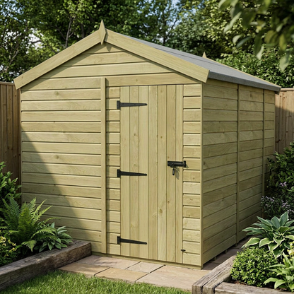 8 x 10 Apex Shed (Single Door, No Windows) - view 5