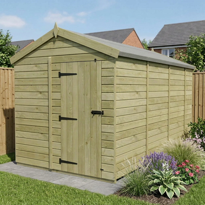 8 x 13 Apex Shed (Single Door, No Windows) - view 4