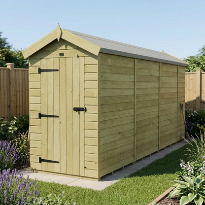 4 x 13 Apex Shed (Single Door, No Windows) - view 4