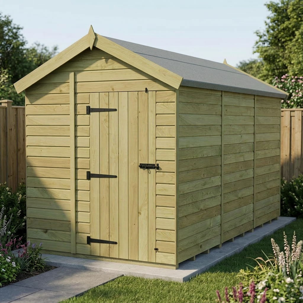 7 x 12 Apex Shed (Single Door, No Windows) - view 5