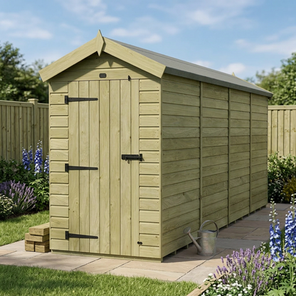 4 x 16 Apex Shed (Single Door, No Windows) - view 5