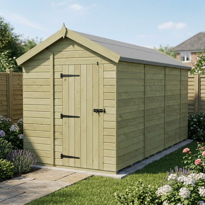 7 x 15 Apex Shed (Single Door, No Windows) - view 6
