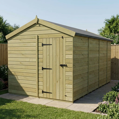 8 x 14 Apex Shed (Single Door, No Windows) - view 4