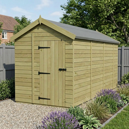 6 x 15 Apex Shed (Single Door, No Windows) - view 6