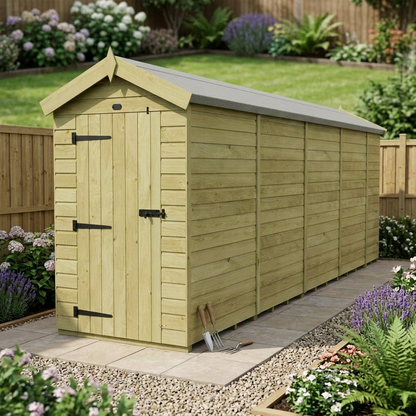 4 x 17 Apex Shed (Single Door, No Windows) - view 5