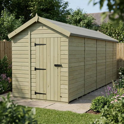 7 x 18 Apex Shed (Single Door, No Windows) - view 5