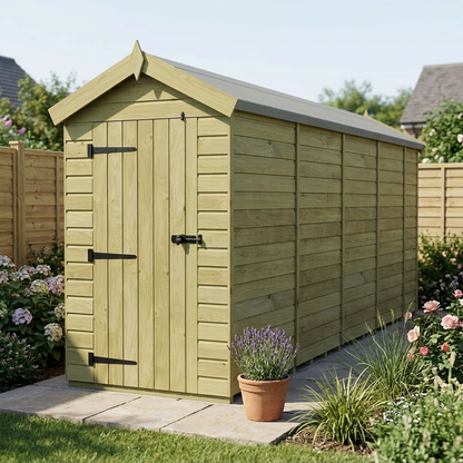 4 x 18 Apex Shed (Single Door, No Windows) - view 5
