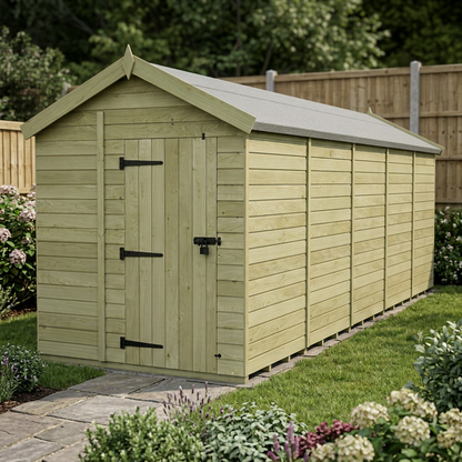 6 x 20 Apex Shed (Single Door, No Windows) - view 6