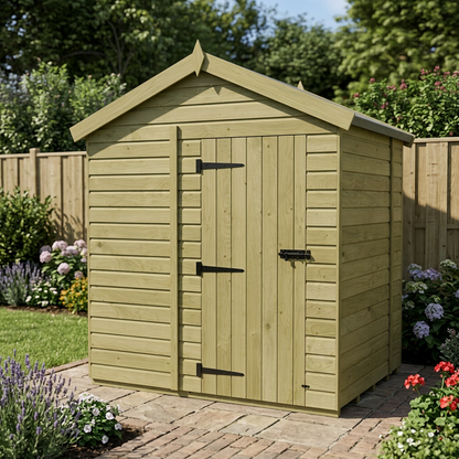 8 x 4 Apex Shed (Single Door, No Windows) - view 4