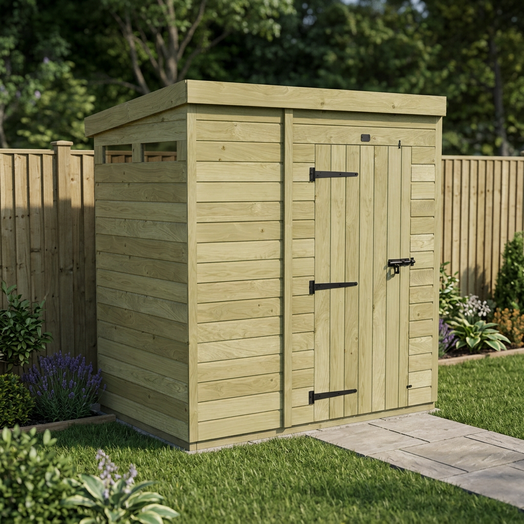 6 x 4 Security Pent Shed - view 5