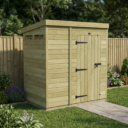 6 x 4 Security Pent Shed - view 5