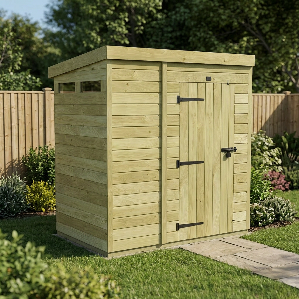 7 x 4 Security Pent Shed - view 5
