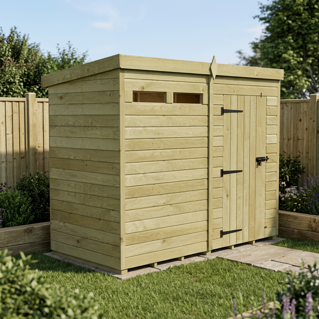 8 x 4 Security Pent Shed - view 6