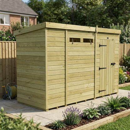 10 x 4 Security Pent Shed - view 3