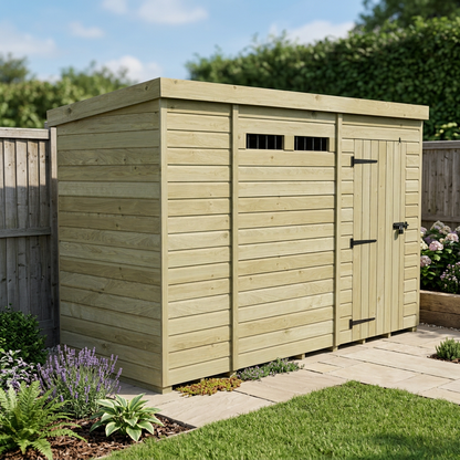11 x 4 Security Pent Shed - view 5
