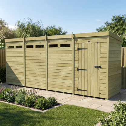16 x 4 Security Pent Shed - view 5