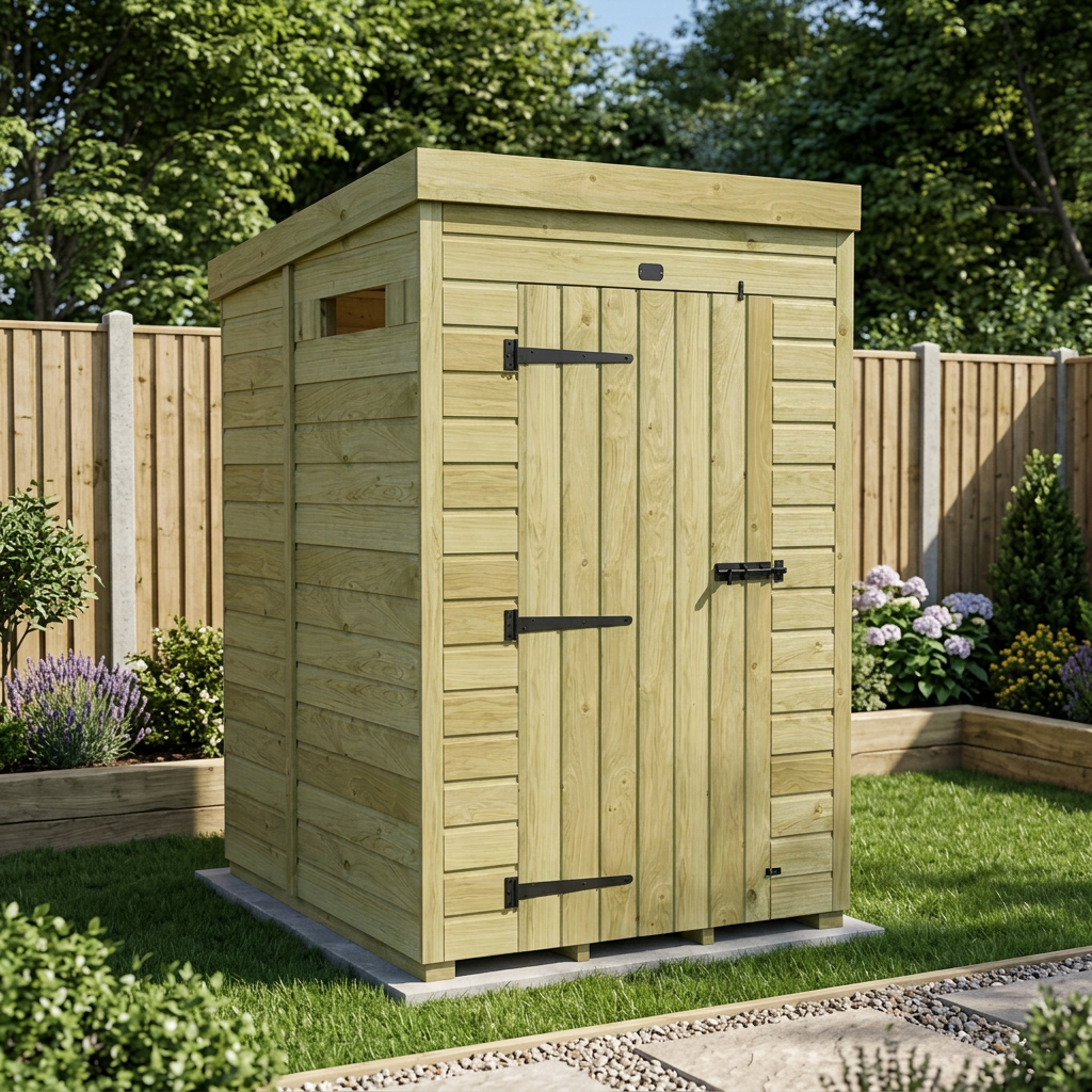 4 x 5 Security Pent Shed - view 5