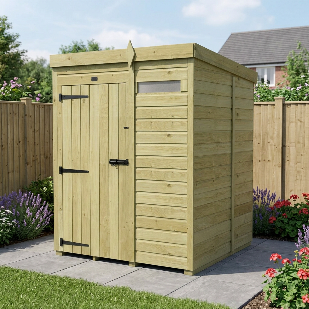 5 x 5 Security Pent Shed - view 5