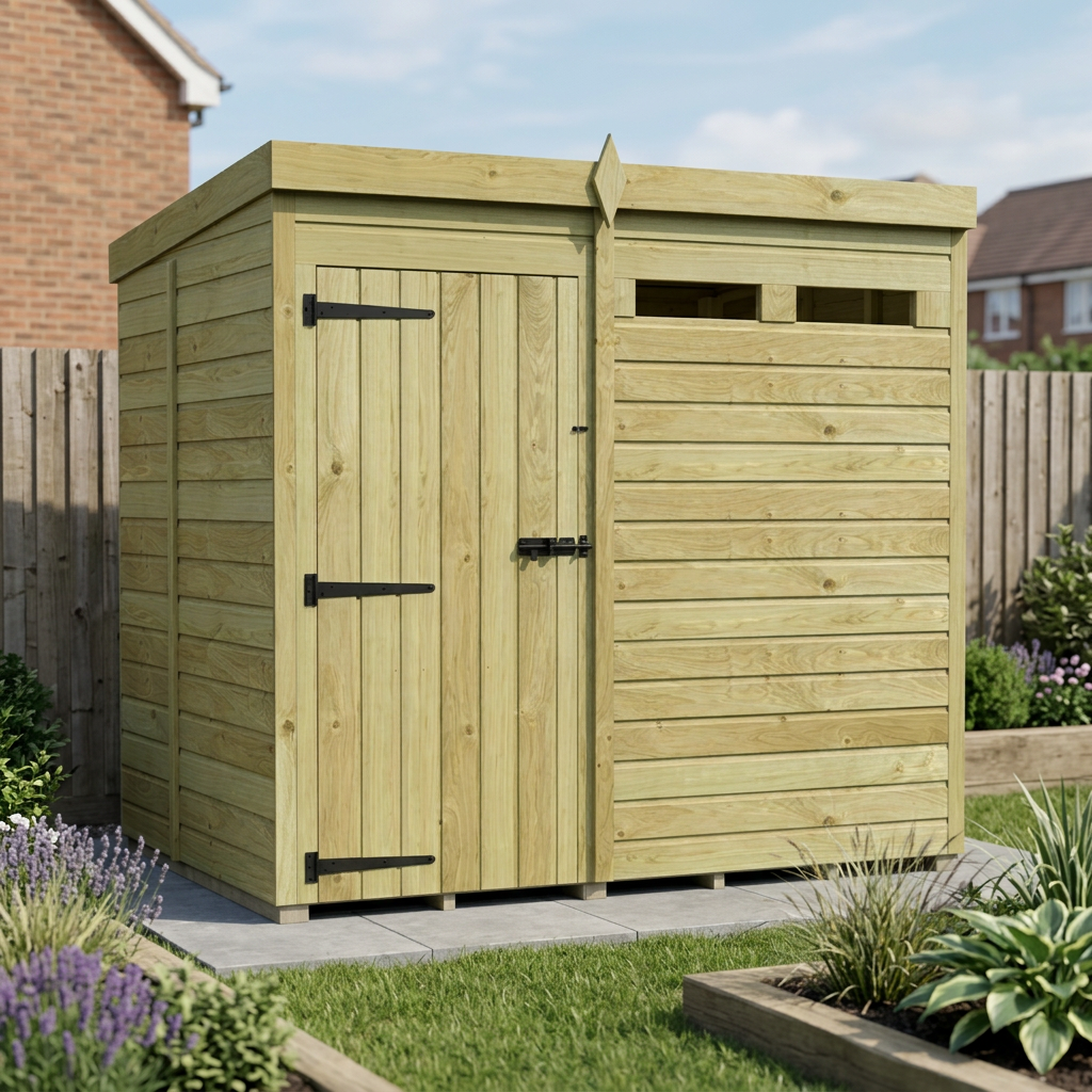 7 x 5 Security Pent Shed - view 6