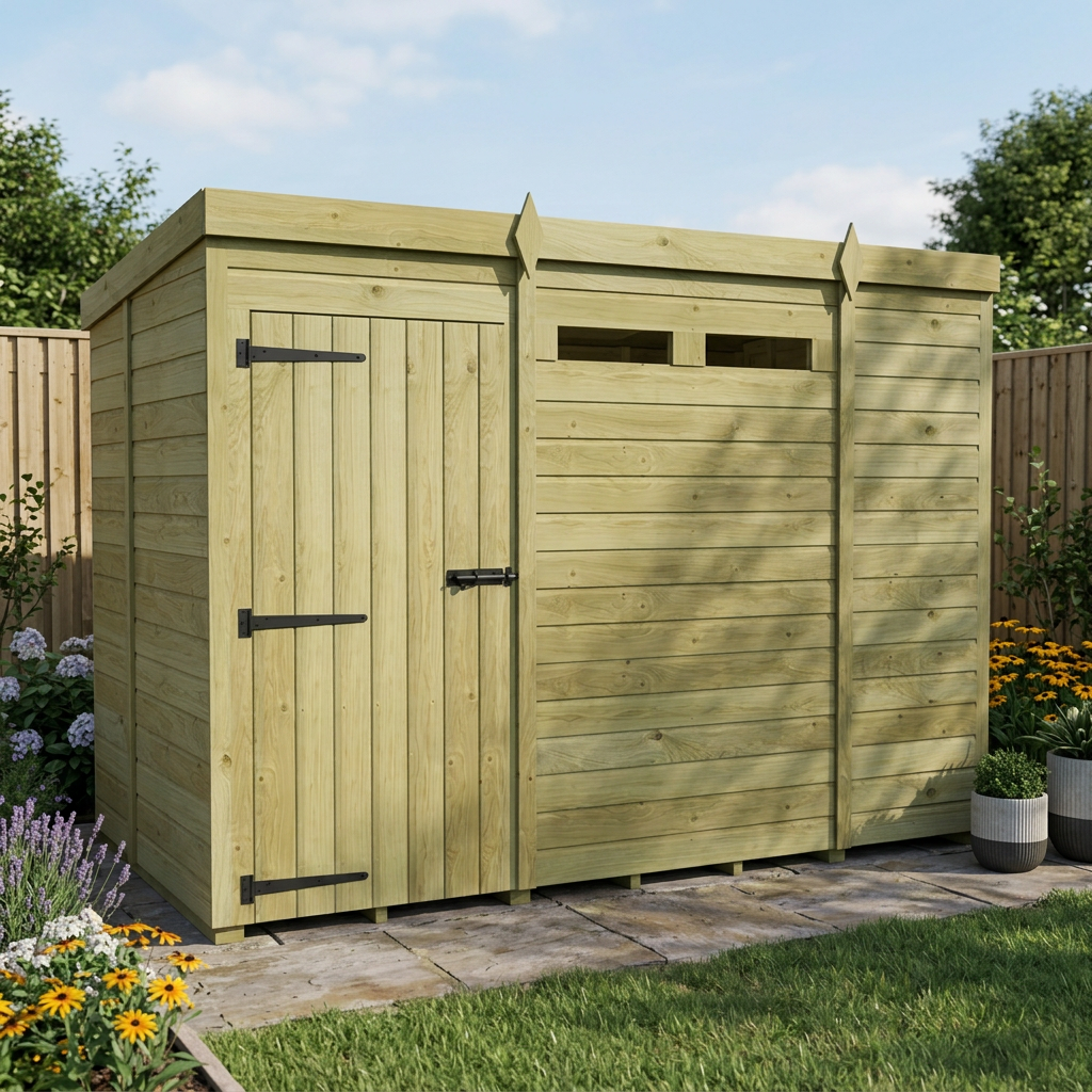 9 x 5 Security Pent Shed - view 3