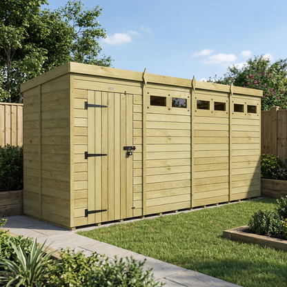 16 x 5 Security Pent Shed - view 6
