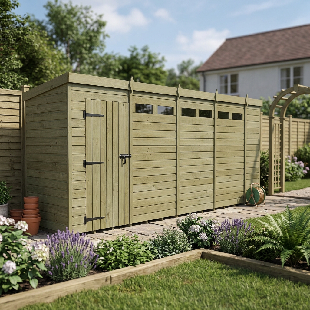 18 x 5 Security Pent Shed - view 5