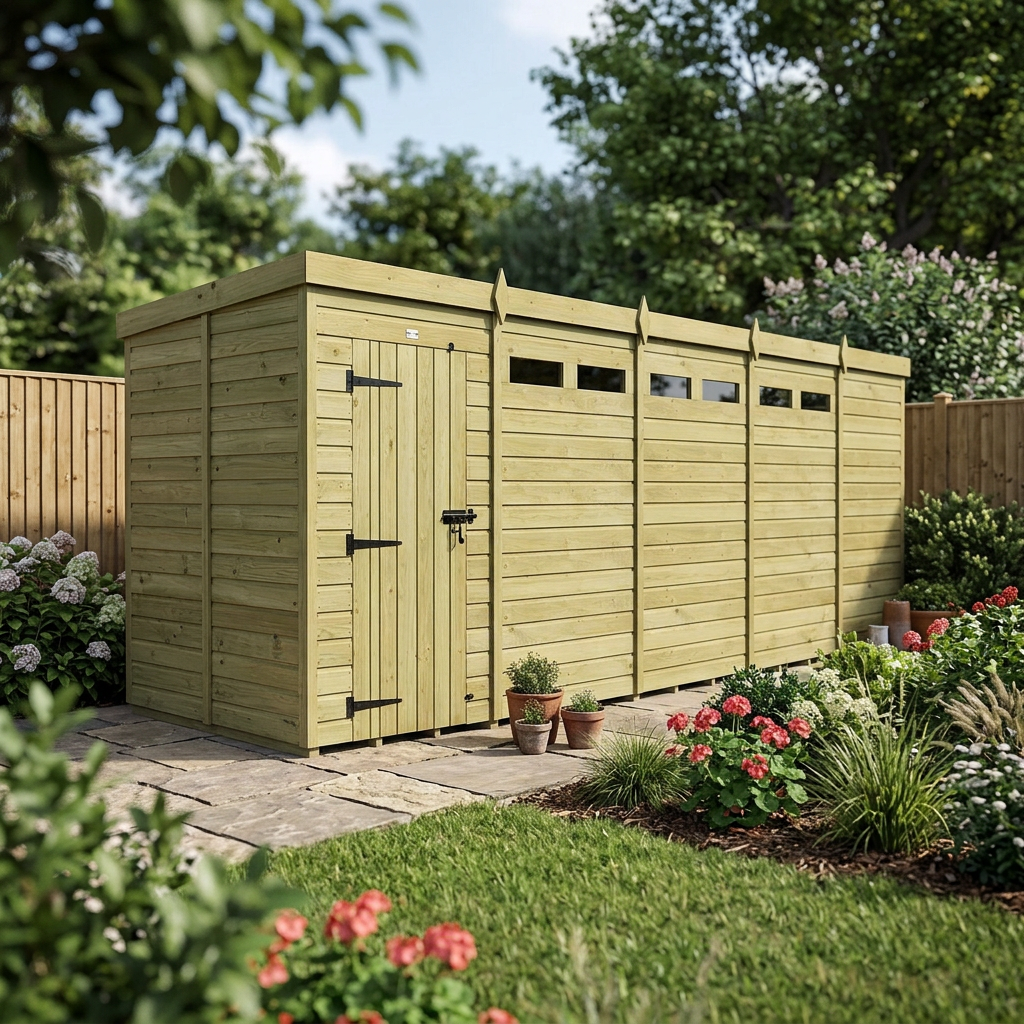 19 x 5 Security Pent Shed - view 5